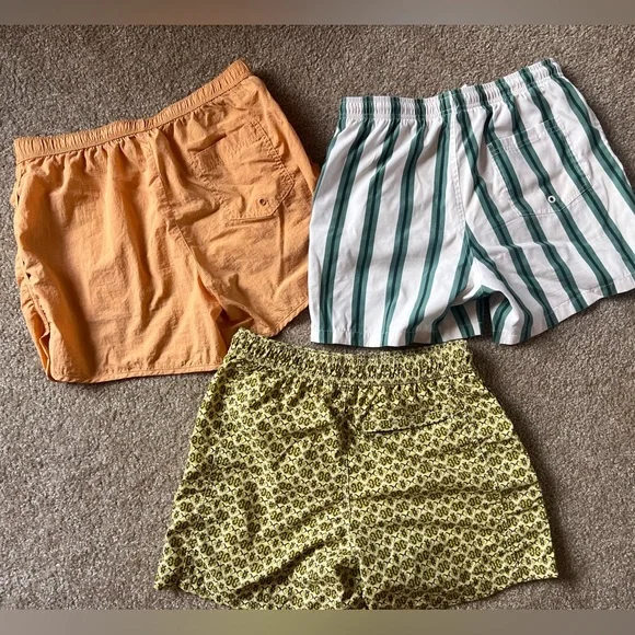Set of Three Zara Men's Swim trunks sz M - Picture 10 of 11